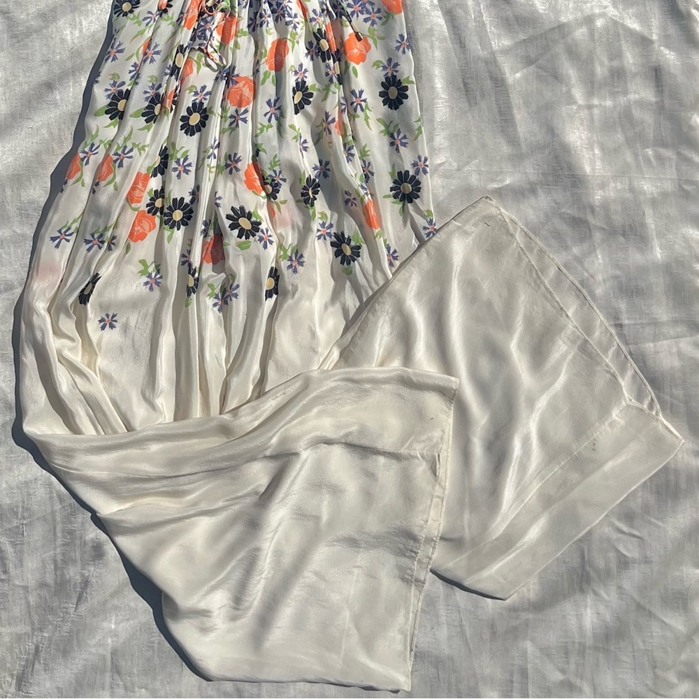 Elevenses 100% Silk Floral Jumpsuit - Picture 3 of 8
